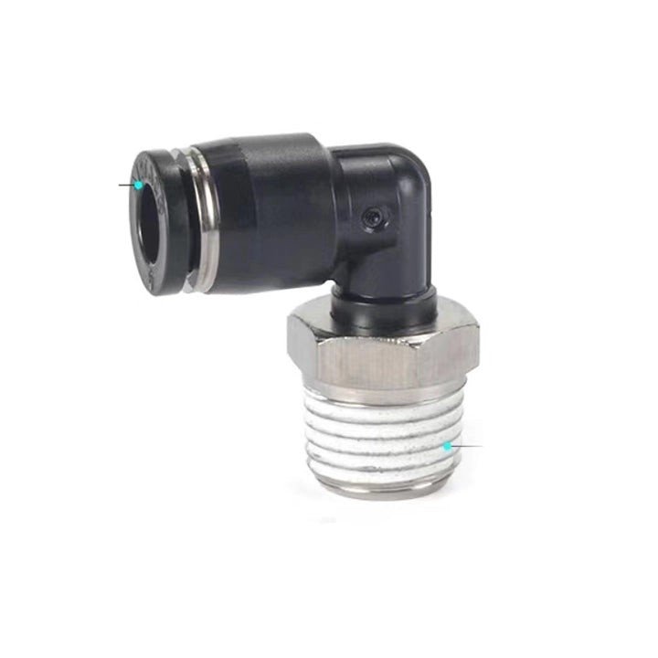 AirTAC PL: Male elbow--One-touch fittings Black - PL4M3-M